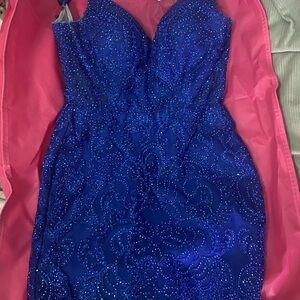 Stunning Blue Beaded Dress